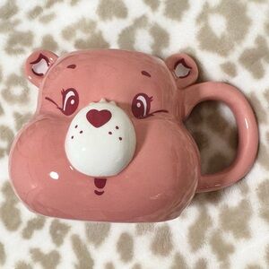 Care Bears Love-A-Lot Pink Bear Face Ceramic Coffee Mug
